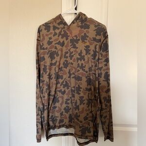 Orvis Men's Brown Camo Hoodie